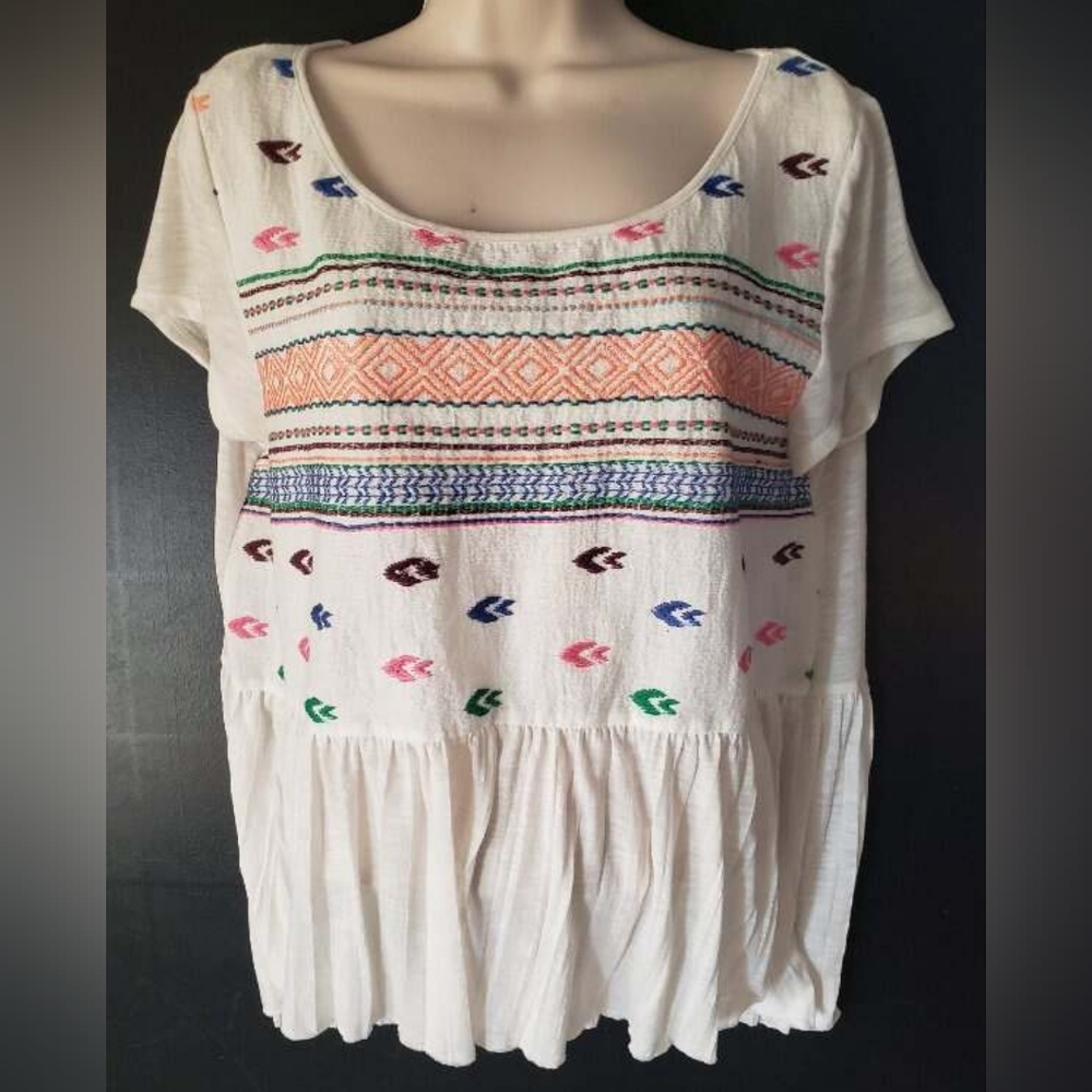 AE American Eagle Embroidery Shirt size Medium